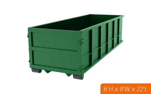 most companies offer the option to rent multiple 30-yard dumpsters if needed